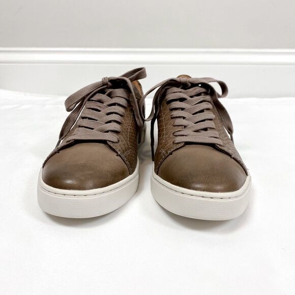 FRYE Ivy Low Lace Leather Embossed Sneakers - Picture 4 of 16